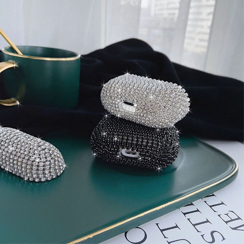 Deksel AirPods Pro Sølv Rhinestone Anti-fall