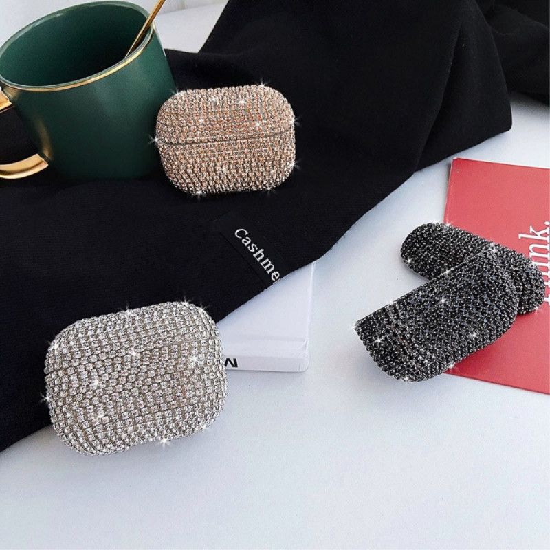 Deksel AirPods Pro Sølv Rhinestone Anti-fall