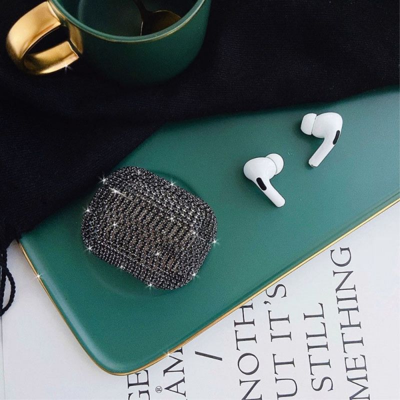 Deksel AirPods Pro Sølv Rhinestone Anti-fall