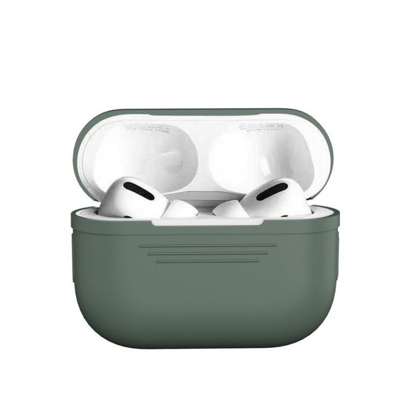 Deksel AirPods Pro Svart Mobildeksel Enkelt Fleksibelt Silikon