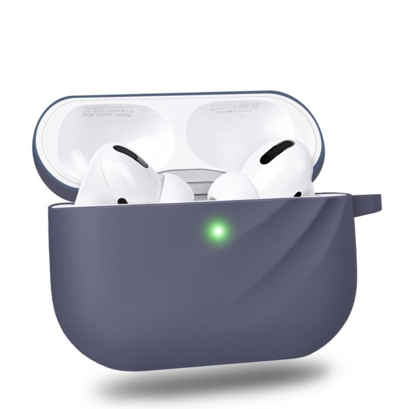 Deksel AirPods Pro Svart Silikon Og Dirose Karabinkrok