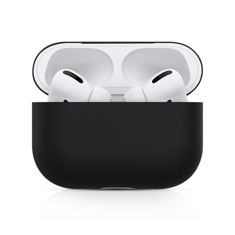 Deksel for AirPods Pro Svart Klassisk Fleksibel Silikon