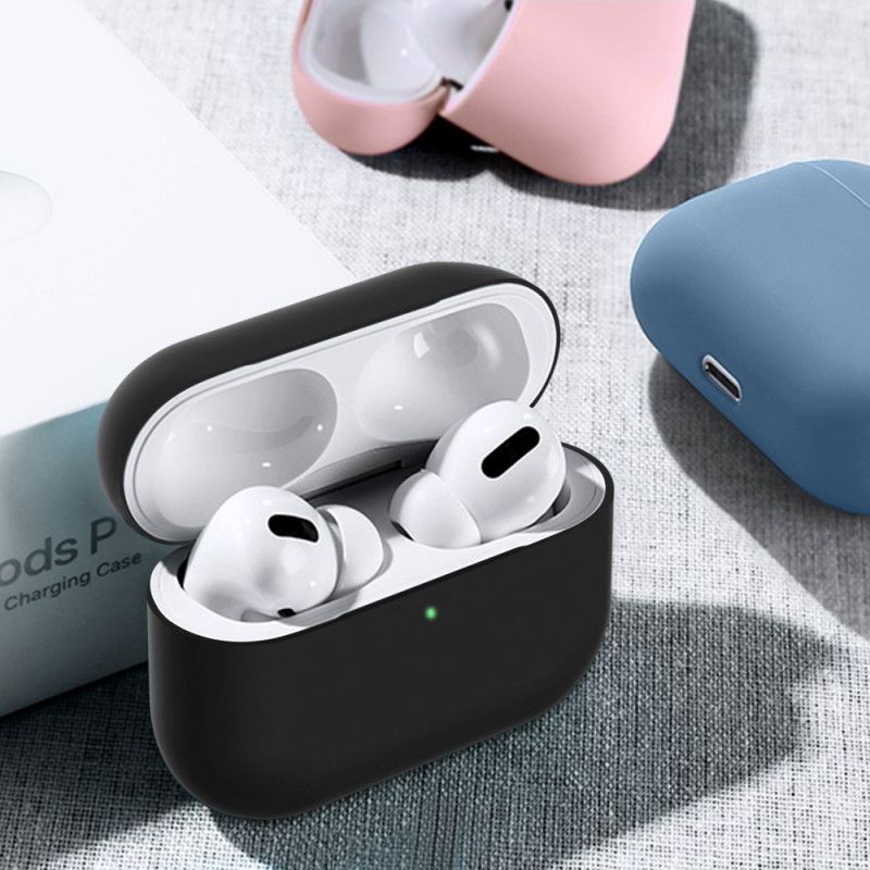 Deksel for AirPods Pro Svart Klassisk Fleksibel Silikon