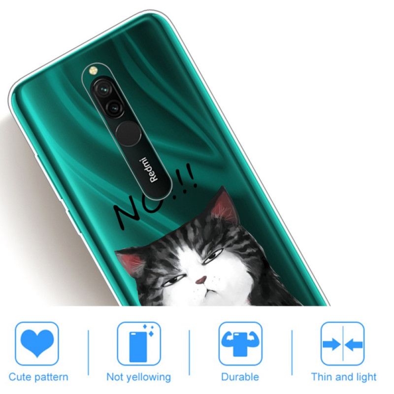 Deksel for Xiaomi Redmi 8 Katten Som Sier Nei