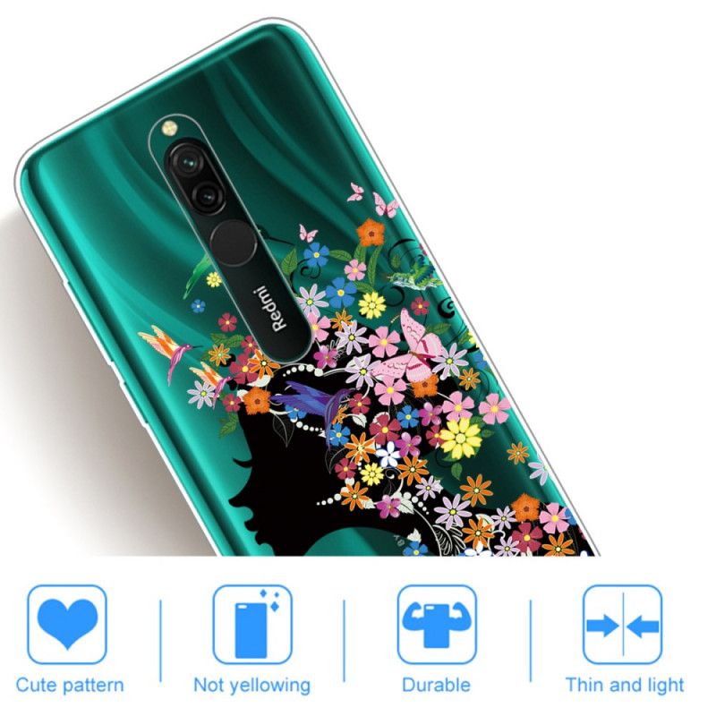 Deksel for Xiaomi Redmi 8 Pent Blomsterhode