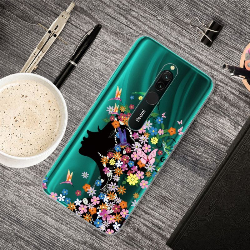 Deksel for Xiaomi Redmi 8 Pent Blomsterhode