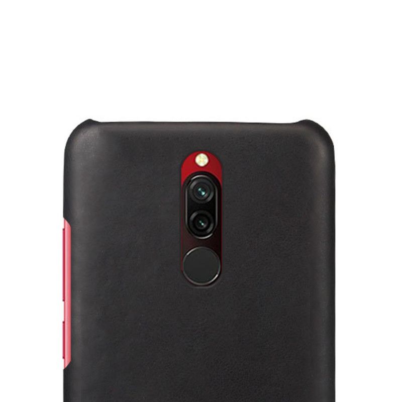 Deksel for Xiaomi Redmi 8 Rød Ksq Skinneffekt