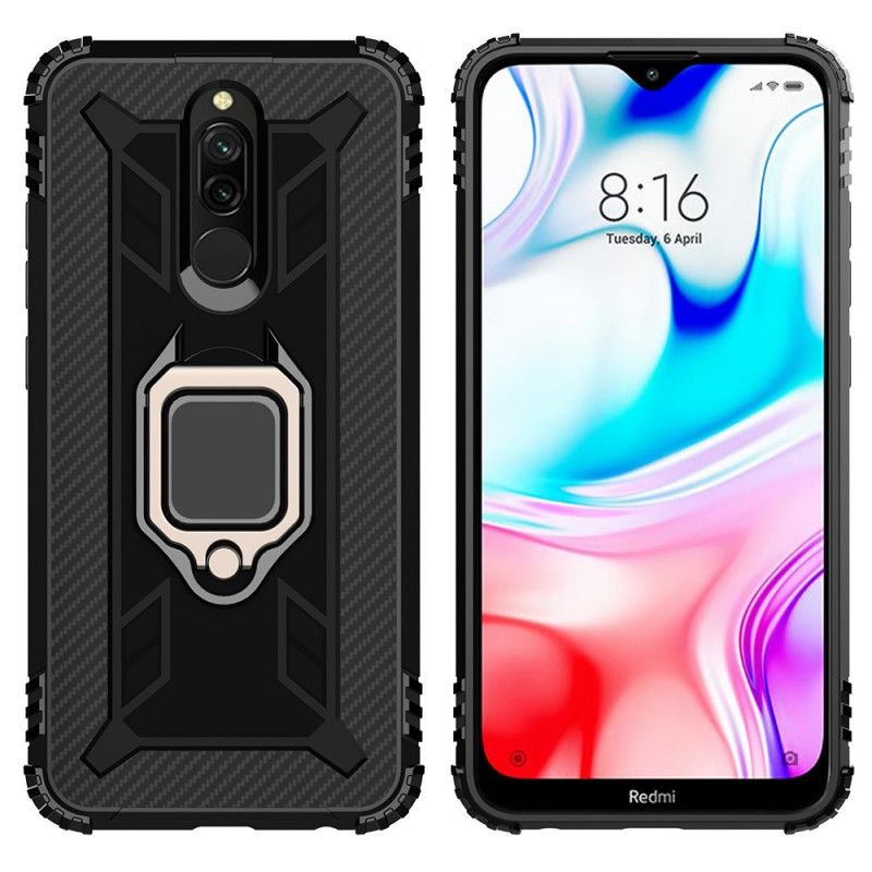 Deksel for Xiaomi Redmi 8 Svart Premium Ring