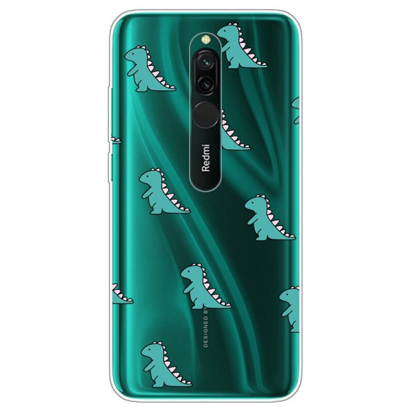 Deksel Xiaomi Redmi 8 Mobildeksel Dinosaurer