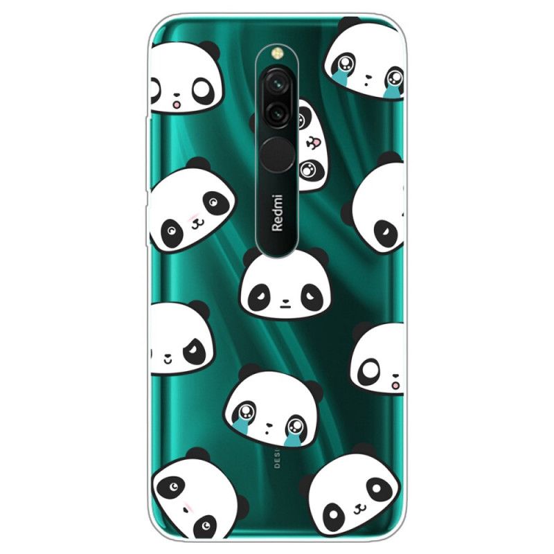 Deksel Xiaomi Redmi 8 Mobildeksel Sentimentale Pandaer