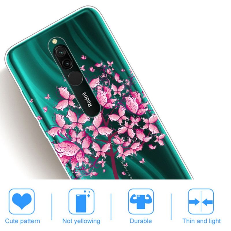 Deksel Xiaomi Redmi 8 Rosa Tretopp