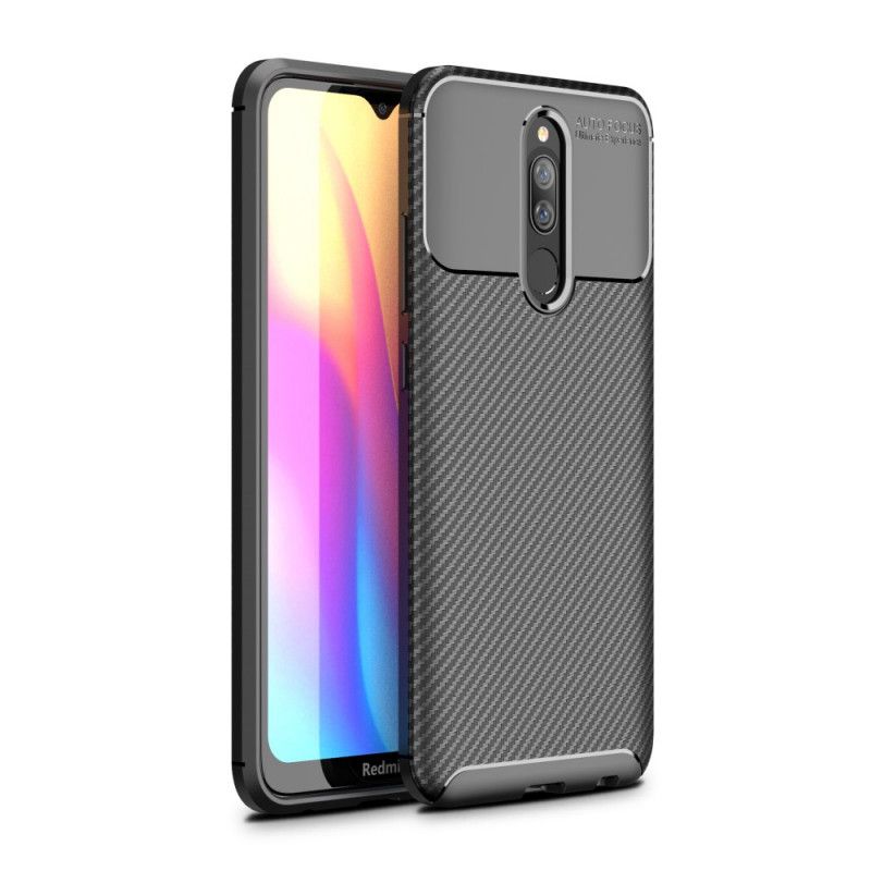 Deksel Xiaomi Redmi 8 Svart Fleksibel Karbonfiber