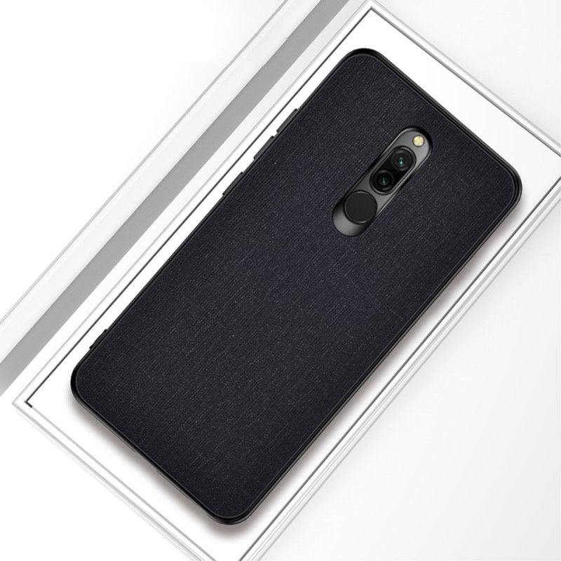 Deksel Xiaomi Redmi 8 Svart Hybrid Stoffdesign