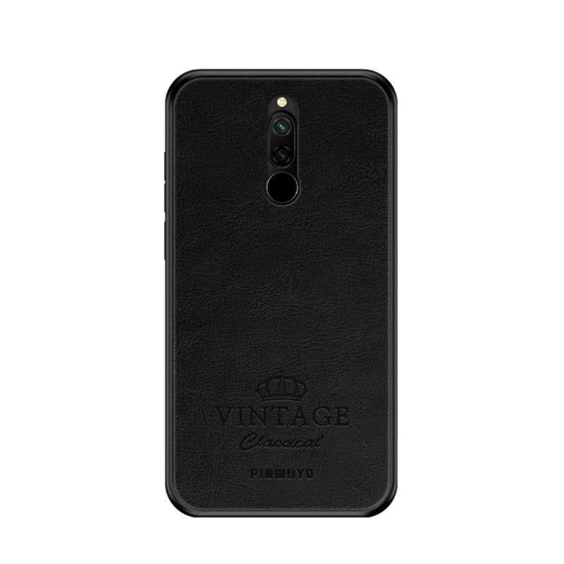 Deksel Xiaomi Redmi 8 Svart Vintage Pinwuyo Skinneffekt