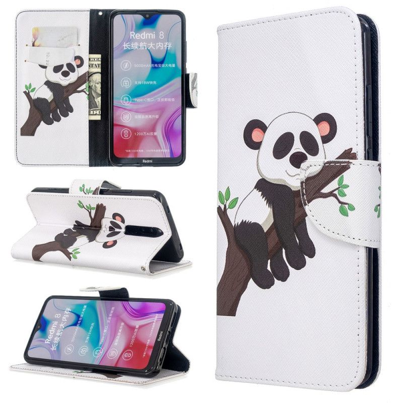 Folio Deksel for Xiaomi Redmi 8 Lat Panda