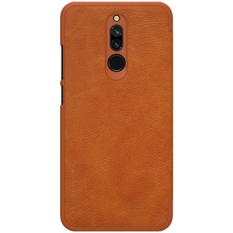 Folio Deksel for Xiaomi Redmi 8 Svart Nillkin Qin-Serien