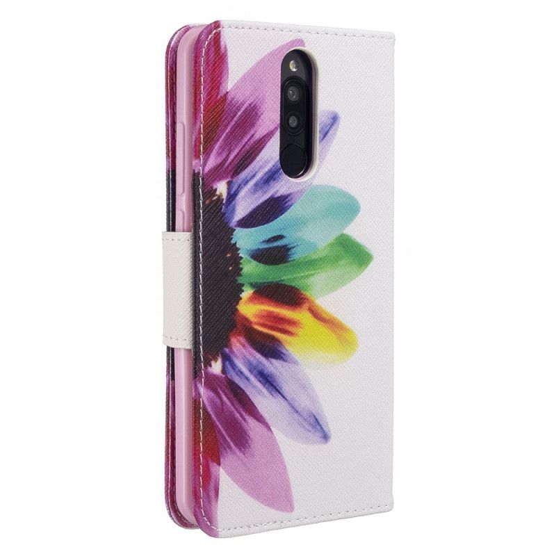 Folio Deksel Xiaomi Redmi 8 Akvarellblomst