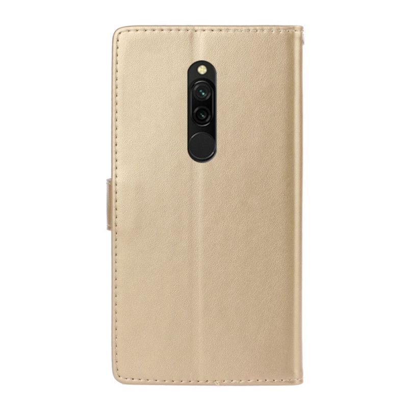 Folio Deksel Xiaomi Redmi 8 Golden Sommerblomster