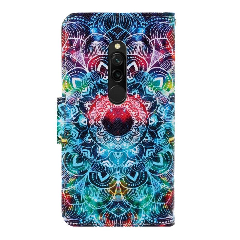 Folio Deksel Xiaomi Redmi 8 Prangende Mandala Med Tanga