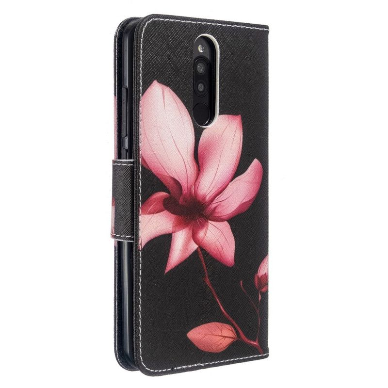 Folio Deksel Xiaomi Redmi 8 Rosa Blomst