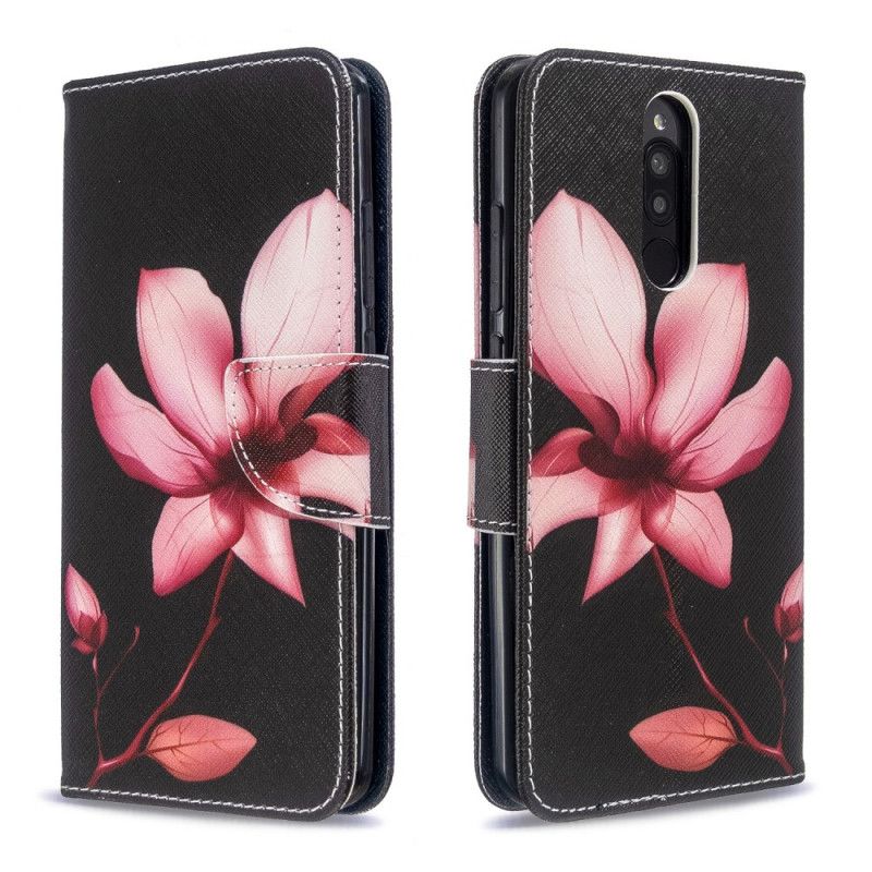 Folio Deksel Xiaomi Redmi 8 Rosa Blomst