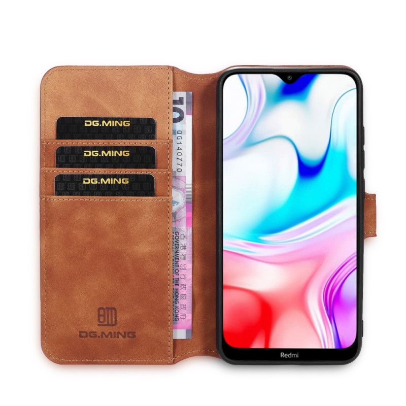 Folio Deksel Xiaomi Redmi 8 Svart Retro Dg.Ming