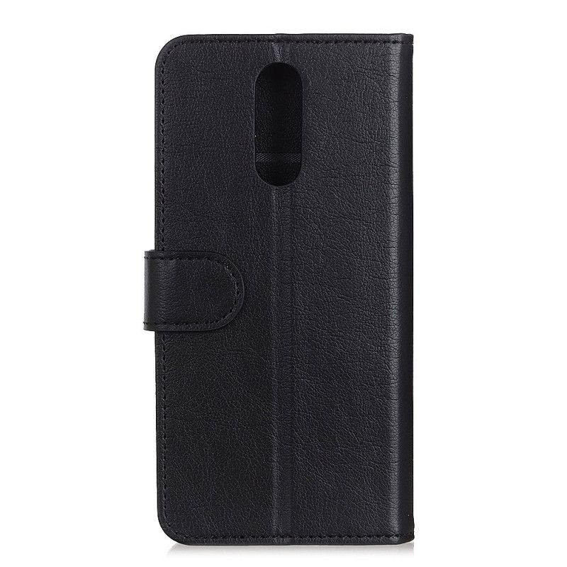 Folio Deksel Xiaomi Redmi 8 Svart Skinnstil