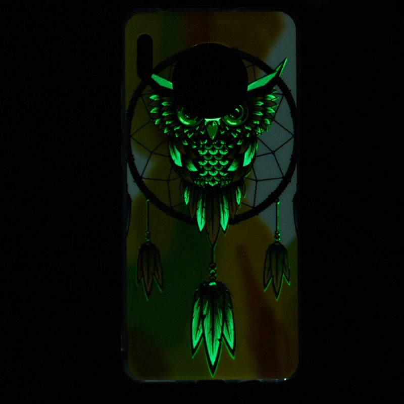 Deksel for Huawei Mate 30 Fluorescerende Ugle Drømmefanger