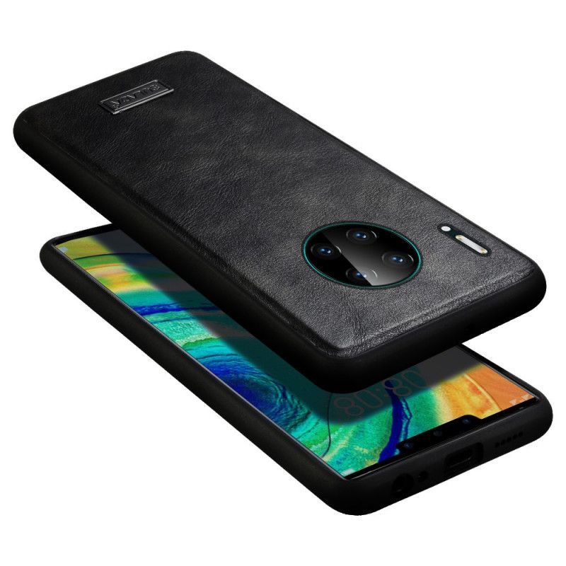 Deksel for Huawei Mate 30 Svart Skinneffekt Sulada