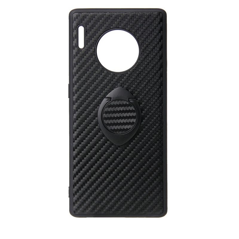 Deksel Huawei Mate 30 Karbonfiber Ringstøtte