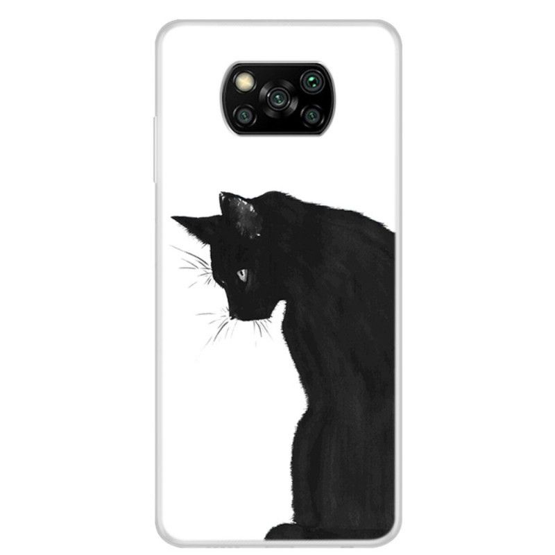 Deksel for Xiaomi Poco X3 Ettertenksom Svart Katt