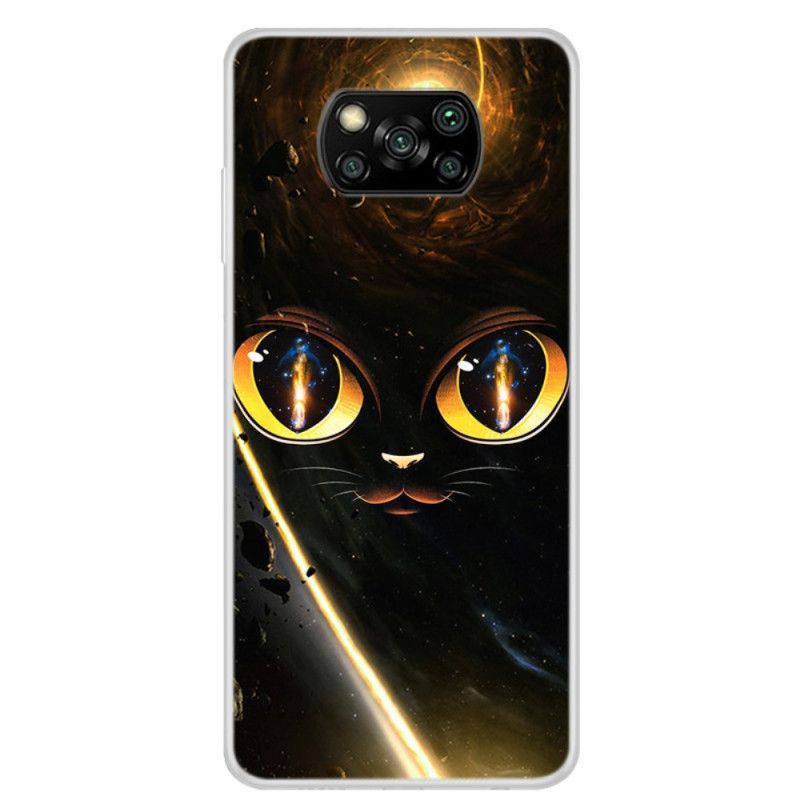 Deksel Xiaomi Poco X3 Galakse Katt Beskyttelse