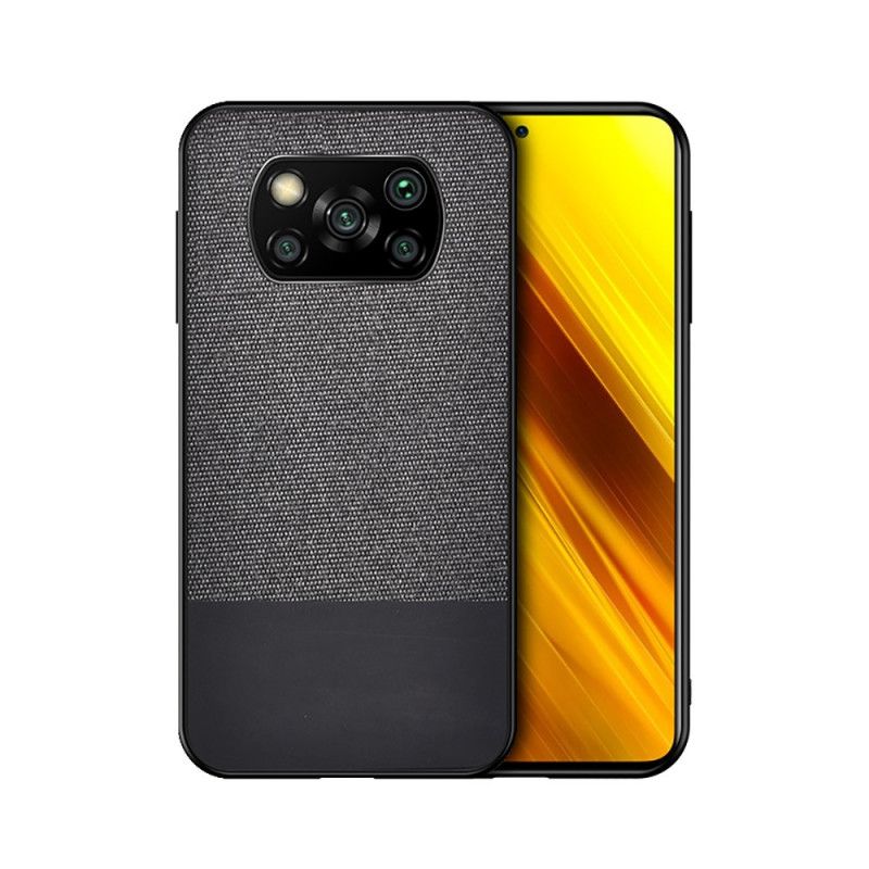 Deksel Xiaomi Poco X3 Svart Kunststoff Skinnbit