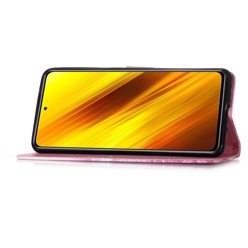 Folio Deksel for Xiaomi Poco X3 Akvarellvalmue