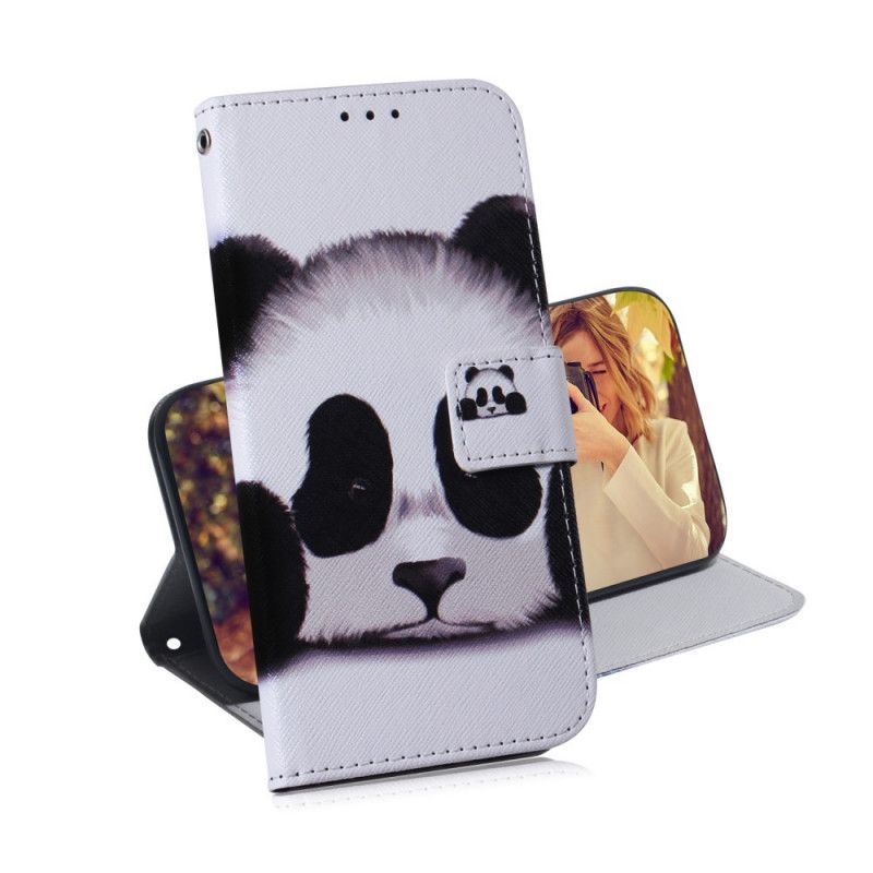 Folio Deksel Xiaomi Poco X3 Panda Ansikt Anti-fall