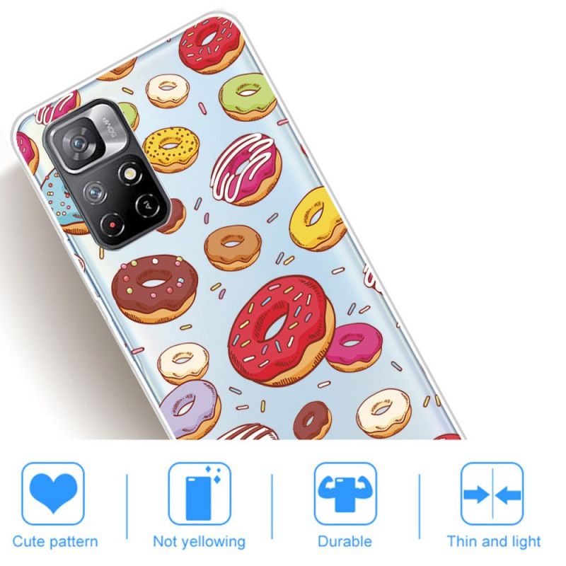 Deksel Xiaomi Redmi Note 11 / Poco M4 Pro 5g Love Donuts Beskyttelse Deksel