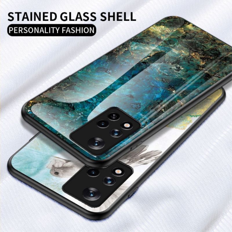 Deksel Xiaomi Redmi Note 11 / Poco M4 Pro 5g Marmorfarger Herdet Glass