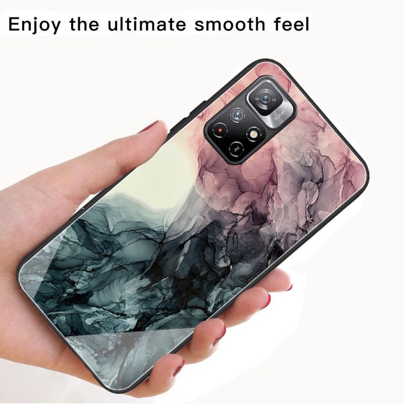 Deksel Xiaomi Redmi Note 11 / Poco M4 Pro 5g Mobildeksel Marmor Herdet Glass