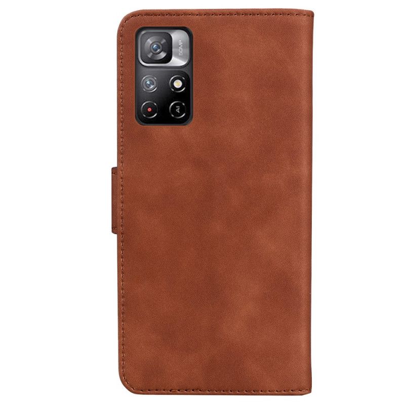 Folio Deksel Til Xiaomi Redmi Note 11 / Poco M4 Pro 5g Solid Color Series