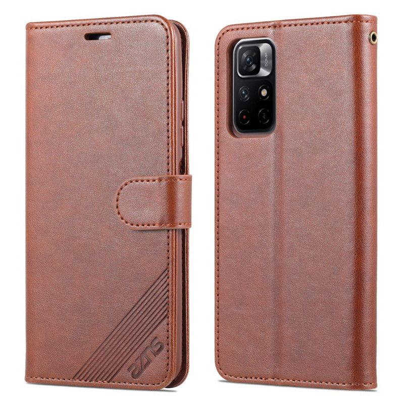 Folio Deksel Xiaomi Redmi Note 11 / Poco M4 Pro 5g Azns Kunstskinn