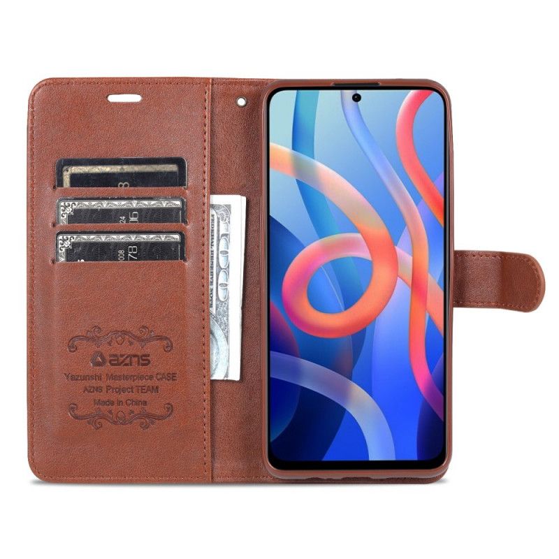 Folio Deksel Xiaomi Redmi Note 11 / Poco M4 Pro 5g Azns Kunstskinn