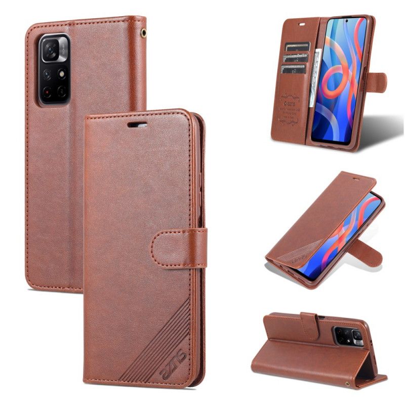 Folio Deksel Xiaomi Redmi Note 11 / Poco M4 Pro 5g Azns Kunstskinn