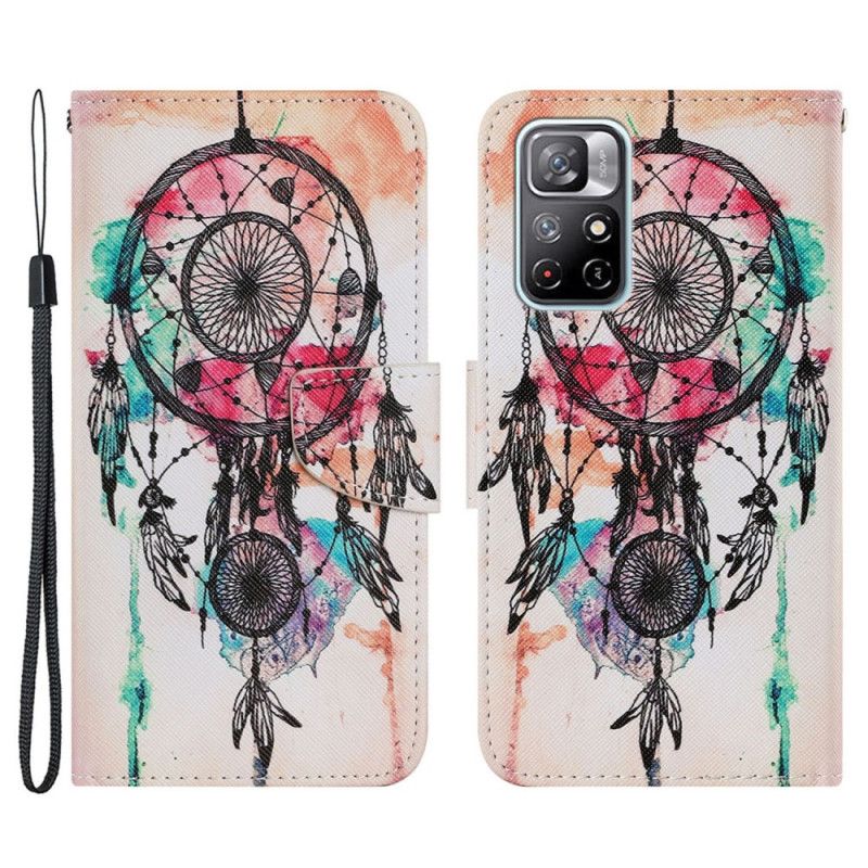 Folio Deksel Xiaomi Redmi Note 11 / Poco M4 Pro 5g Dream Catcher Akvarell