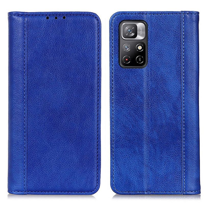 Folio Deksel Xiaomi Redmi Note 11 / Poco M4 Pro 5g Elegance Split Litchi Leather