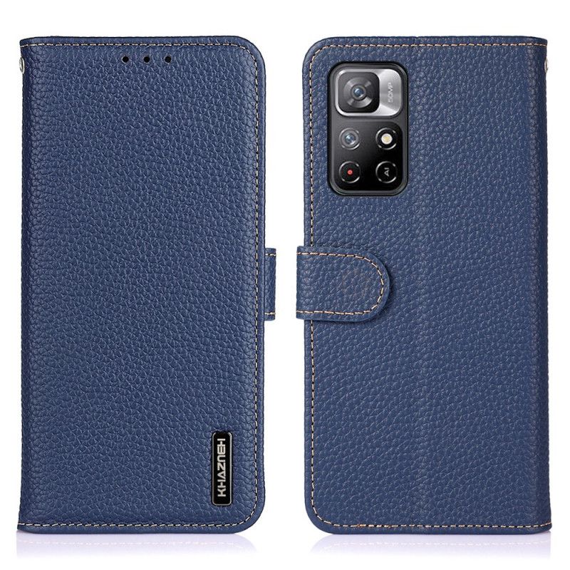 Folio Deksel Xiaomi Redmi Note 11 / Poco M4 Pro 5g Khazneh Lychee Leather Beskyttelse Deksel