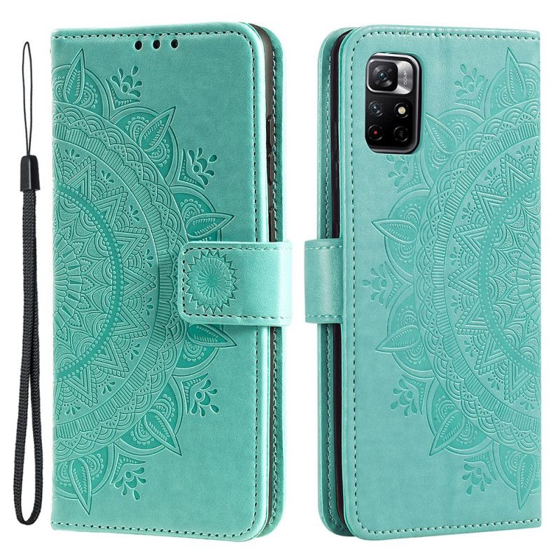 Folio Deksel Xiaomi Redmi Note 11 / Poco M4 Pro 5g Mandala Søn Beskyttelse Deksel