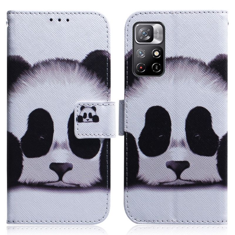 Folio Deksel Xiaomi Redmi Note 11 / Poco M4 Pro 5g Panda Face Beskyttelse Deksel