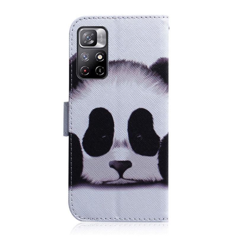 Folio Deksel Xiaomi Redmi Note 11 / Poco M4 Pro 5g Panda Face Beskyttelse Deksel