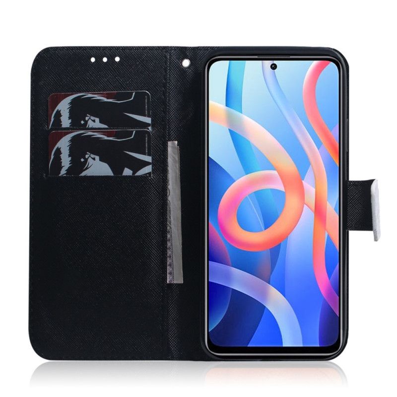 Folio Deksel Xiaomi Redmi Note 11 / Poco M4 Pro 5g Panda Face Beskyttelse Deksel