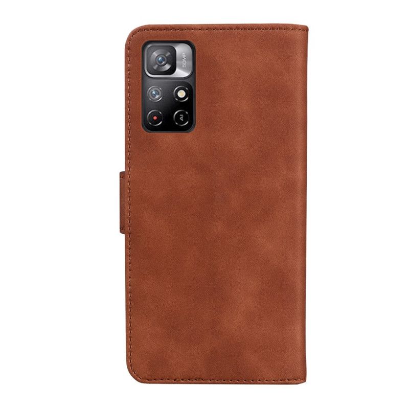 Folio Deksel Xiaomi Redmi Note 11 / Poco M4 Pro 5g Skin-touch Butterfly Beskyttelse Deksel